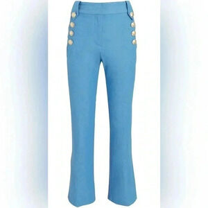 Derek Lam 10  Crosby baby blue stylish Robertson Sailor Crop a Trousers pant 12
